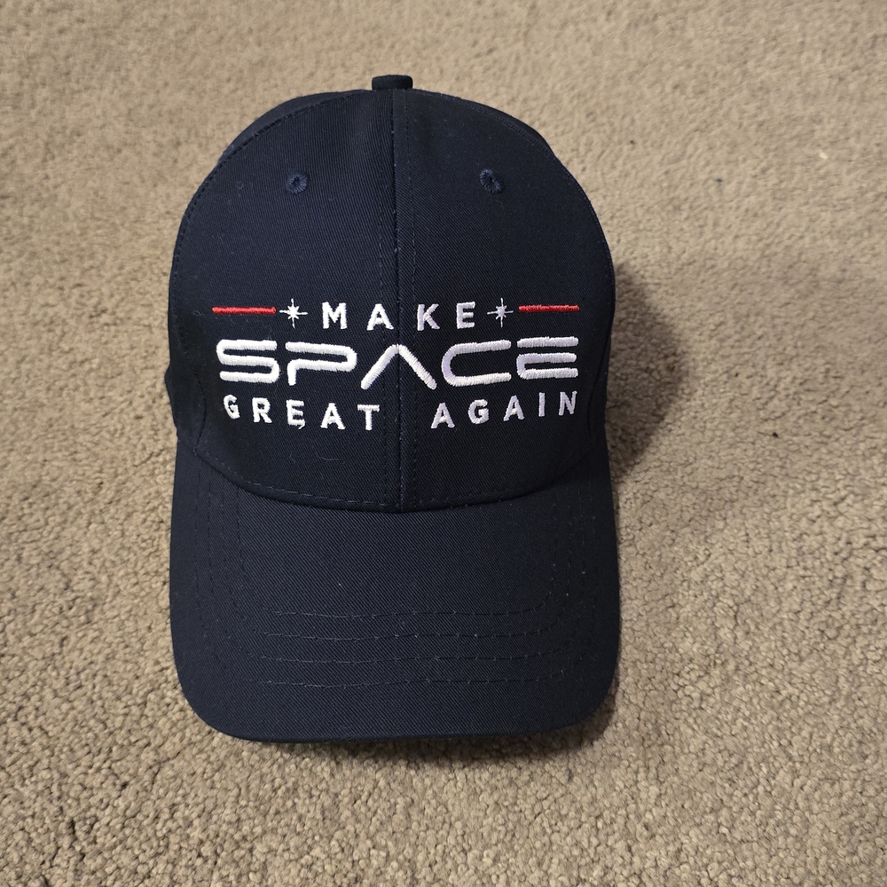 Make Space Great Again Navy Blue Embroidered Cap